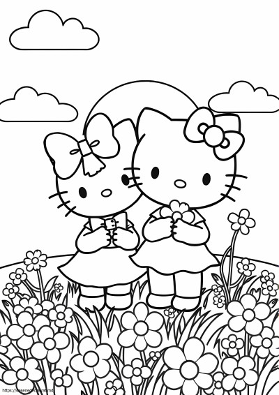 Hello kitty și mimmy