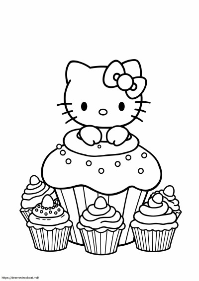 Cupcake hello Kitty
