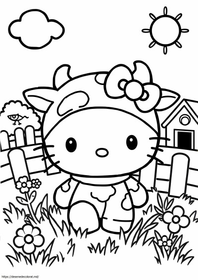 Hello Kitty Cow