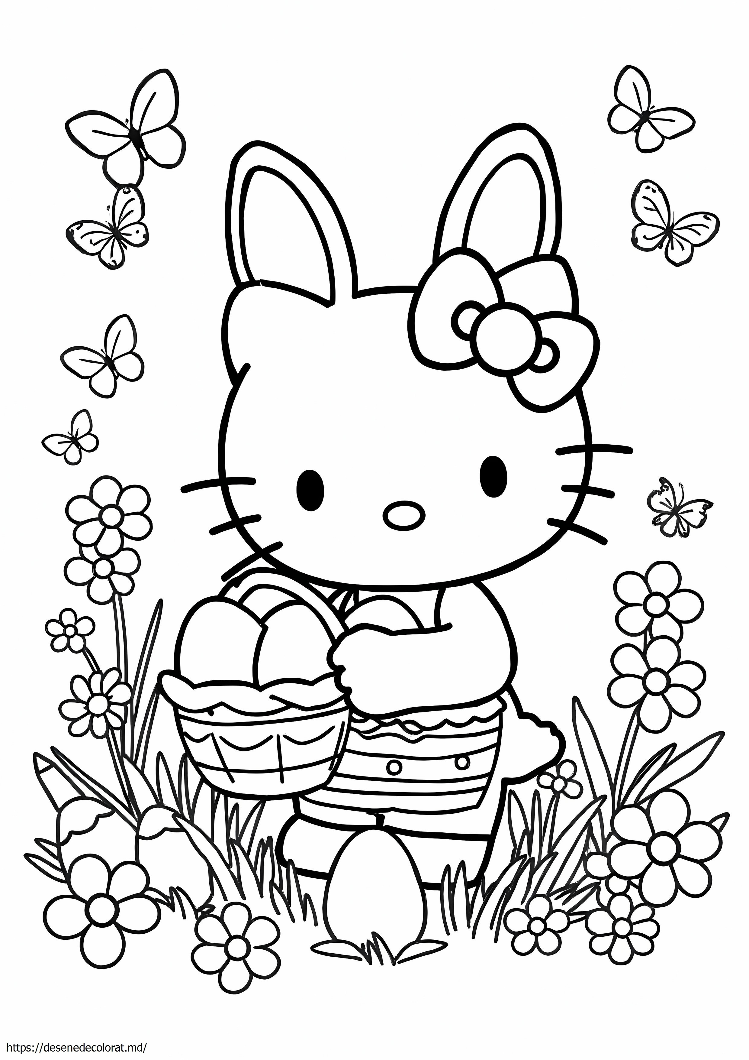 Hello kitty iepurașul de Paște