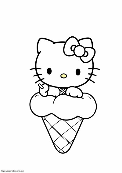 Inghetata hello kitty