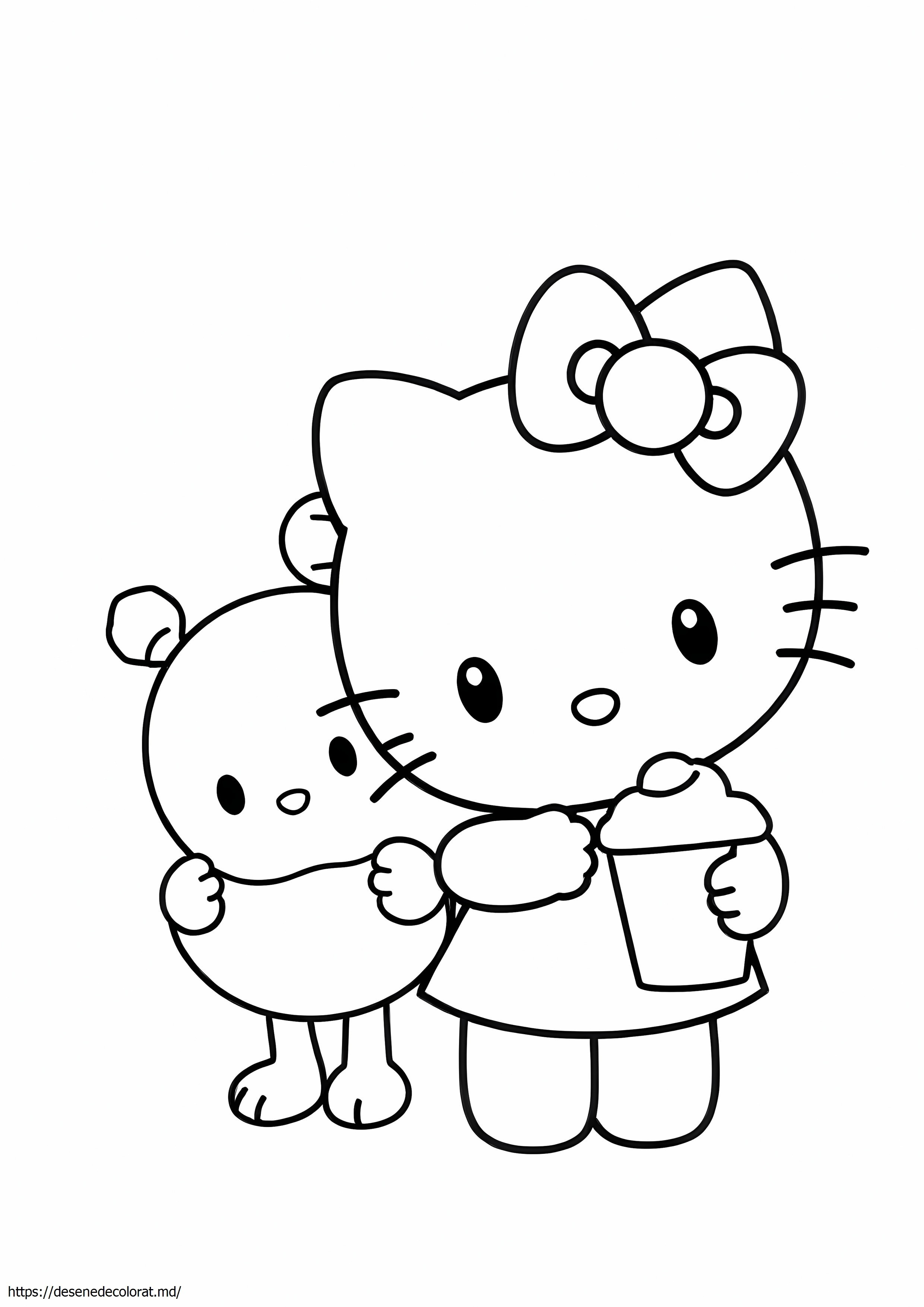 Hello Kitty pompon purin