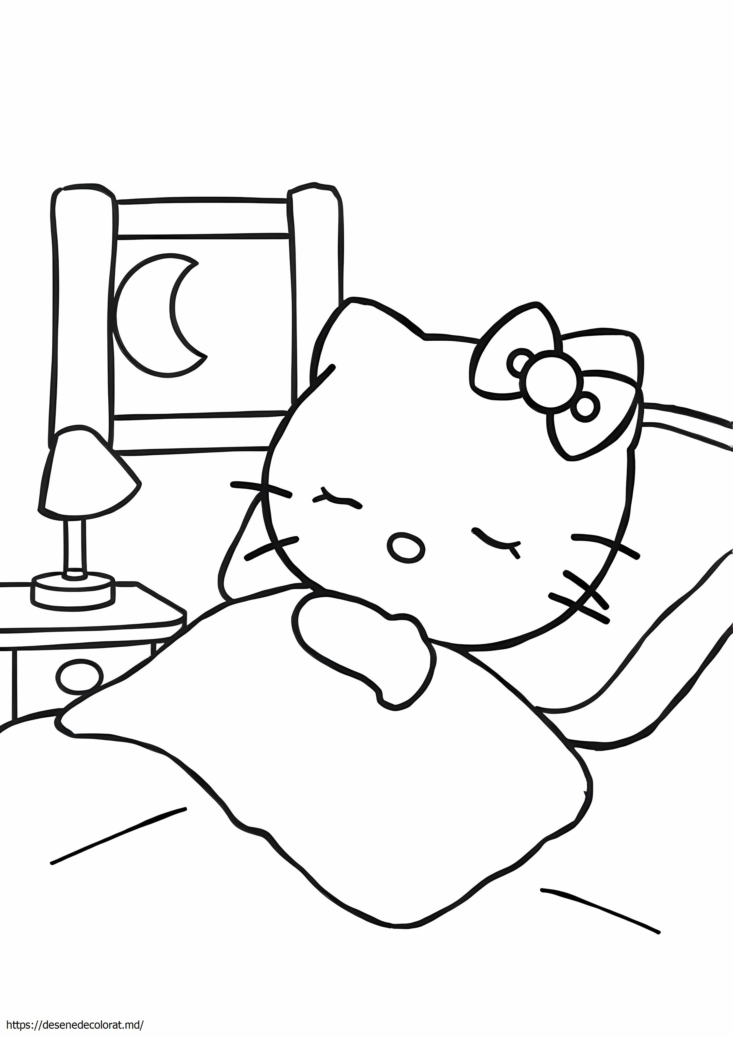 Hello Kitty doarme