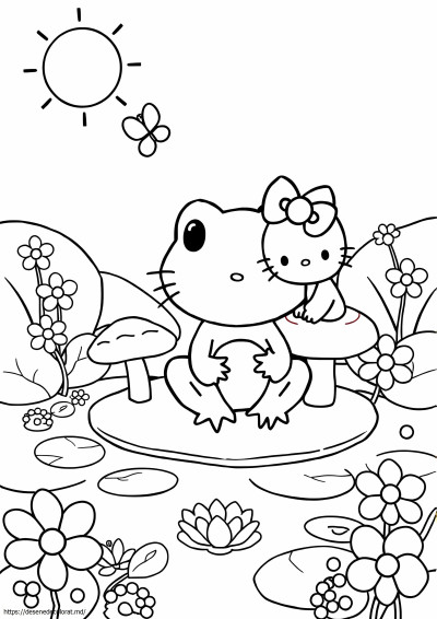 Keroppi hello kitty frog