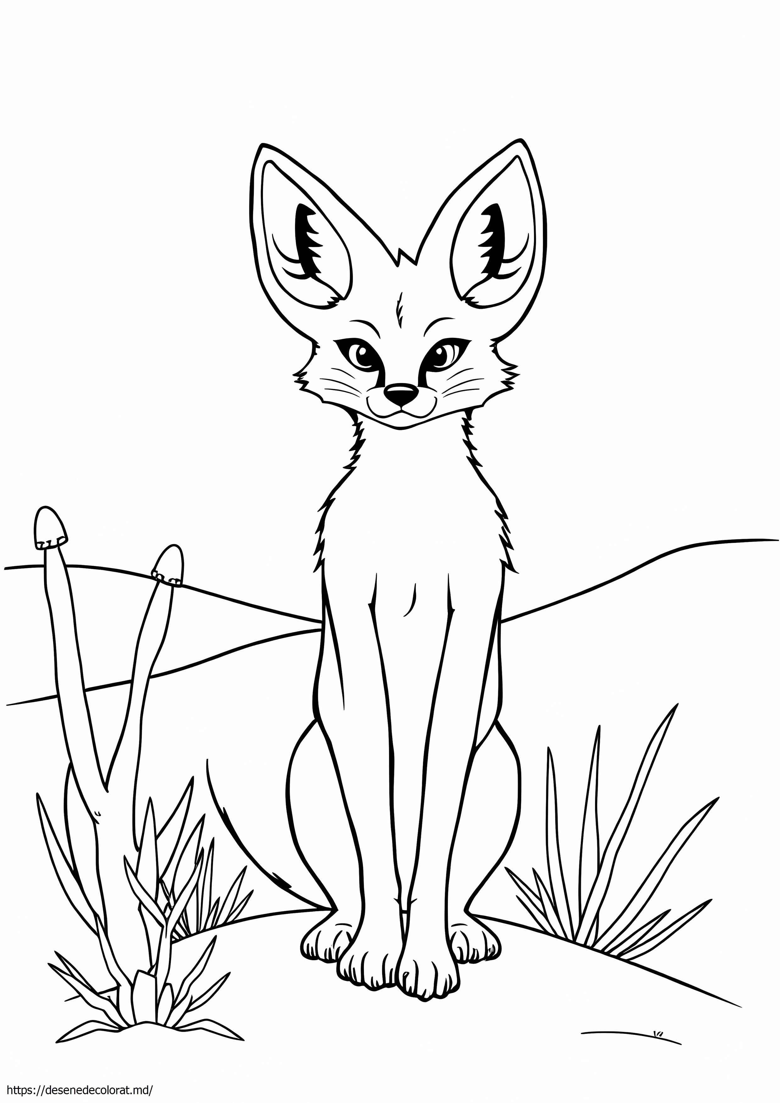 Vulpea fennec realistă