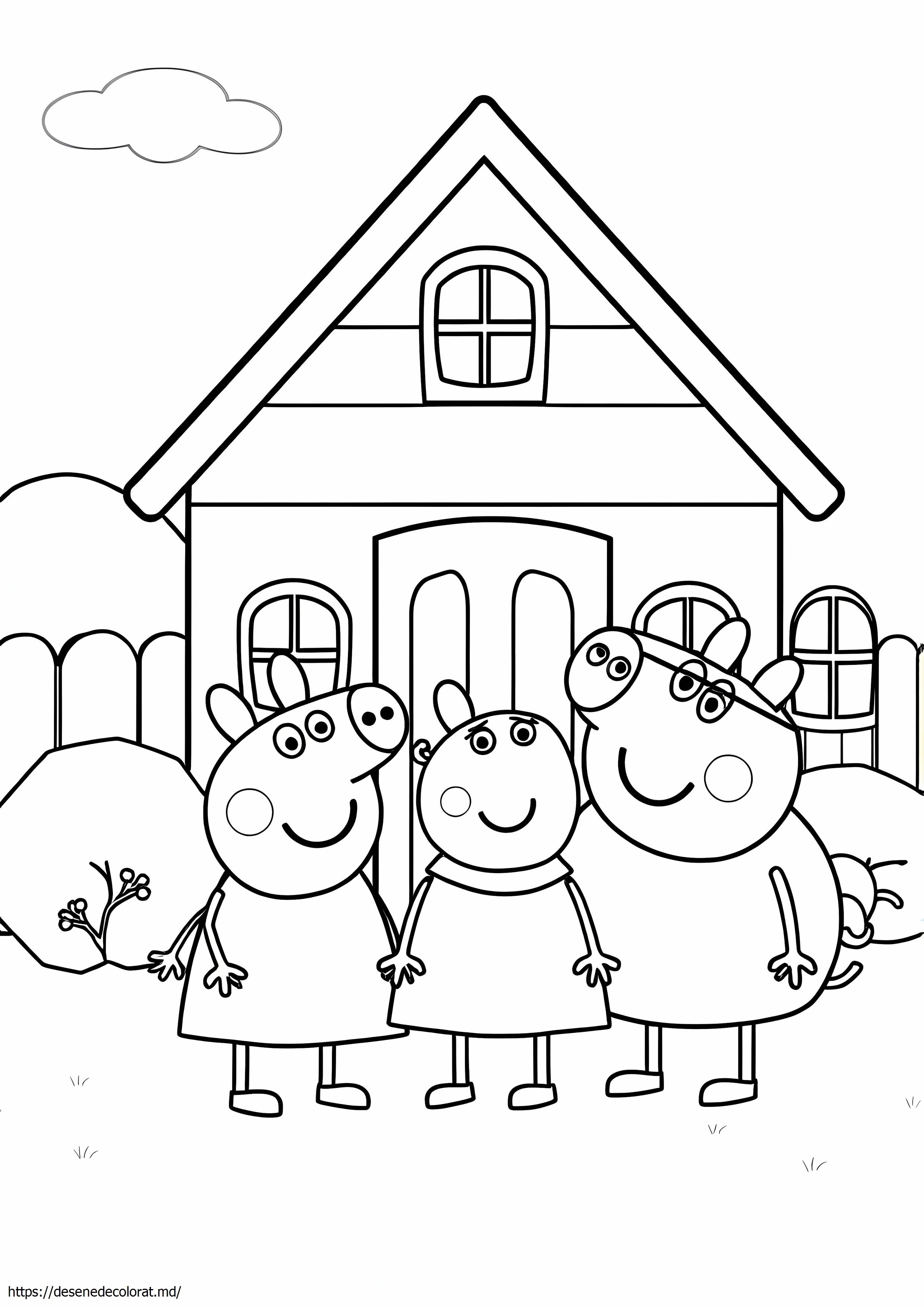 Familie peppa pig pentru