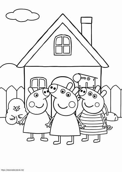 Peppa pig și familia