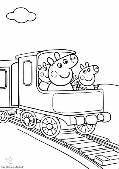 Trenul peppa pig