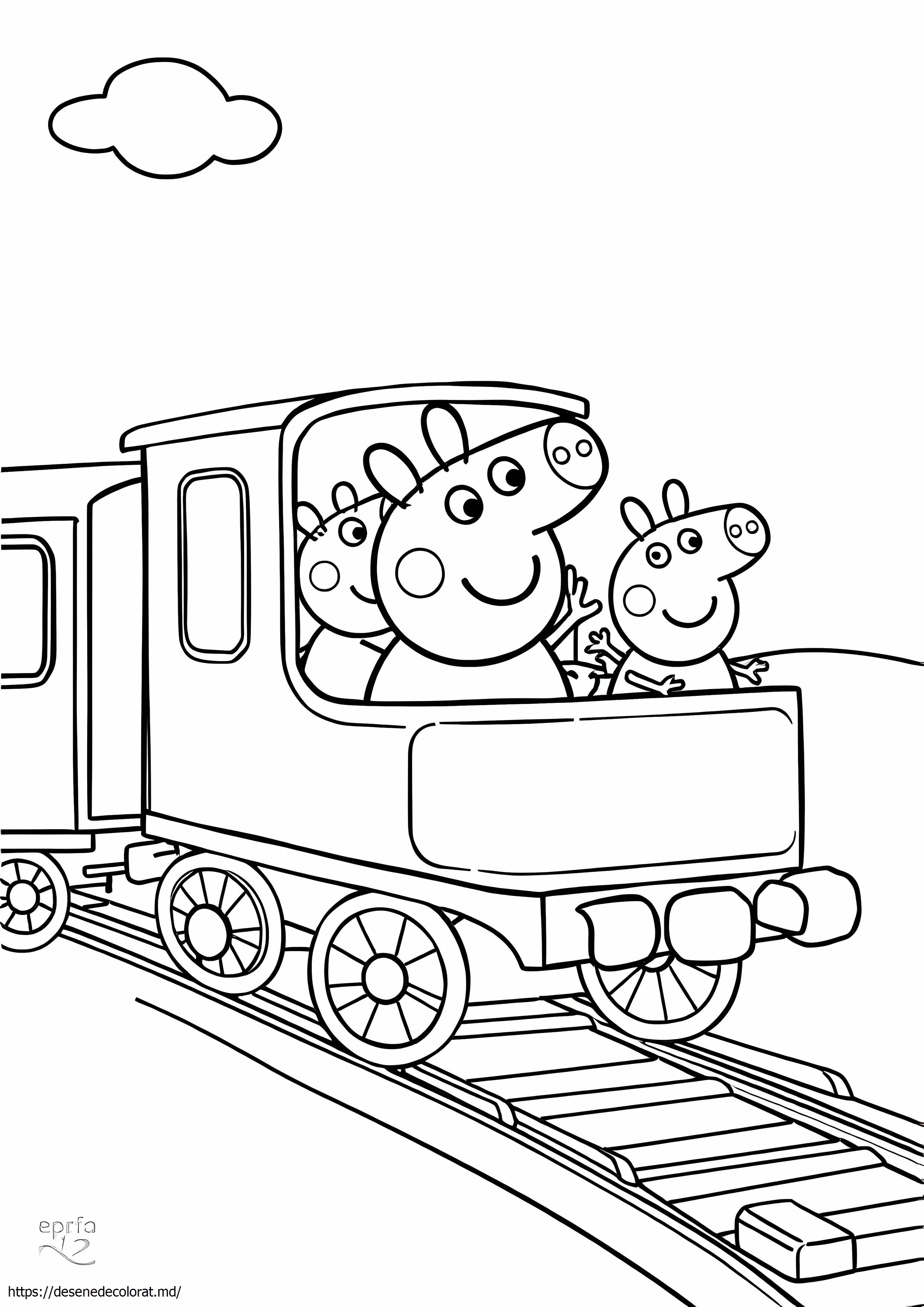 Trenul peppa pig