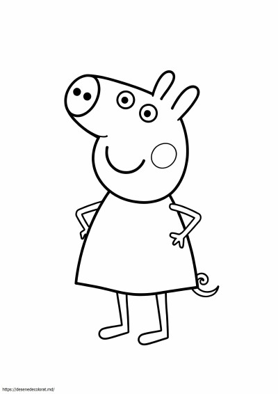 Peppa pig schiță pentru