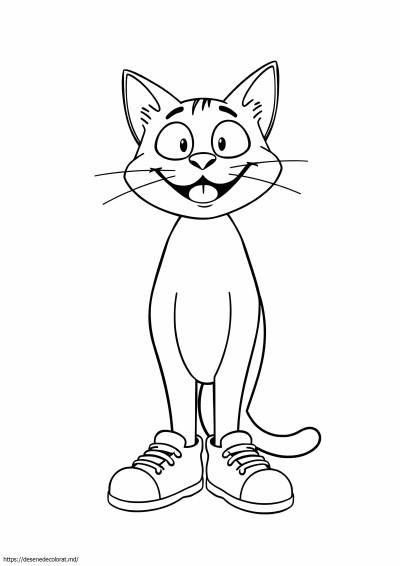 Pete the Cat pantofi albi