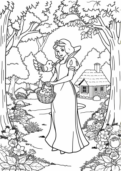 Printesa alba ca zapada