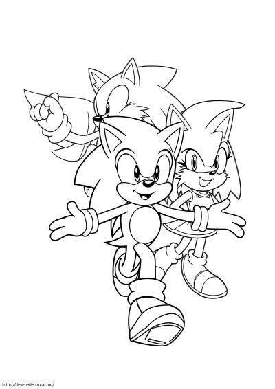 Pentru a desena sonic sonic și prieteni