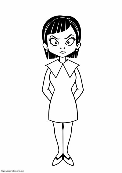 Miercuri desen familia addams