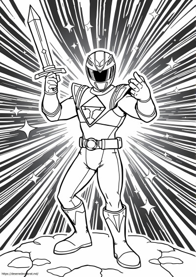 Ranger alb puternic morphin power rangers