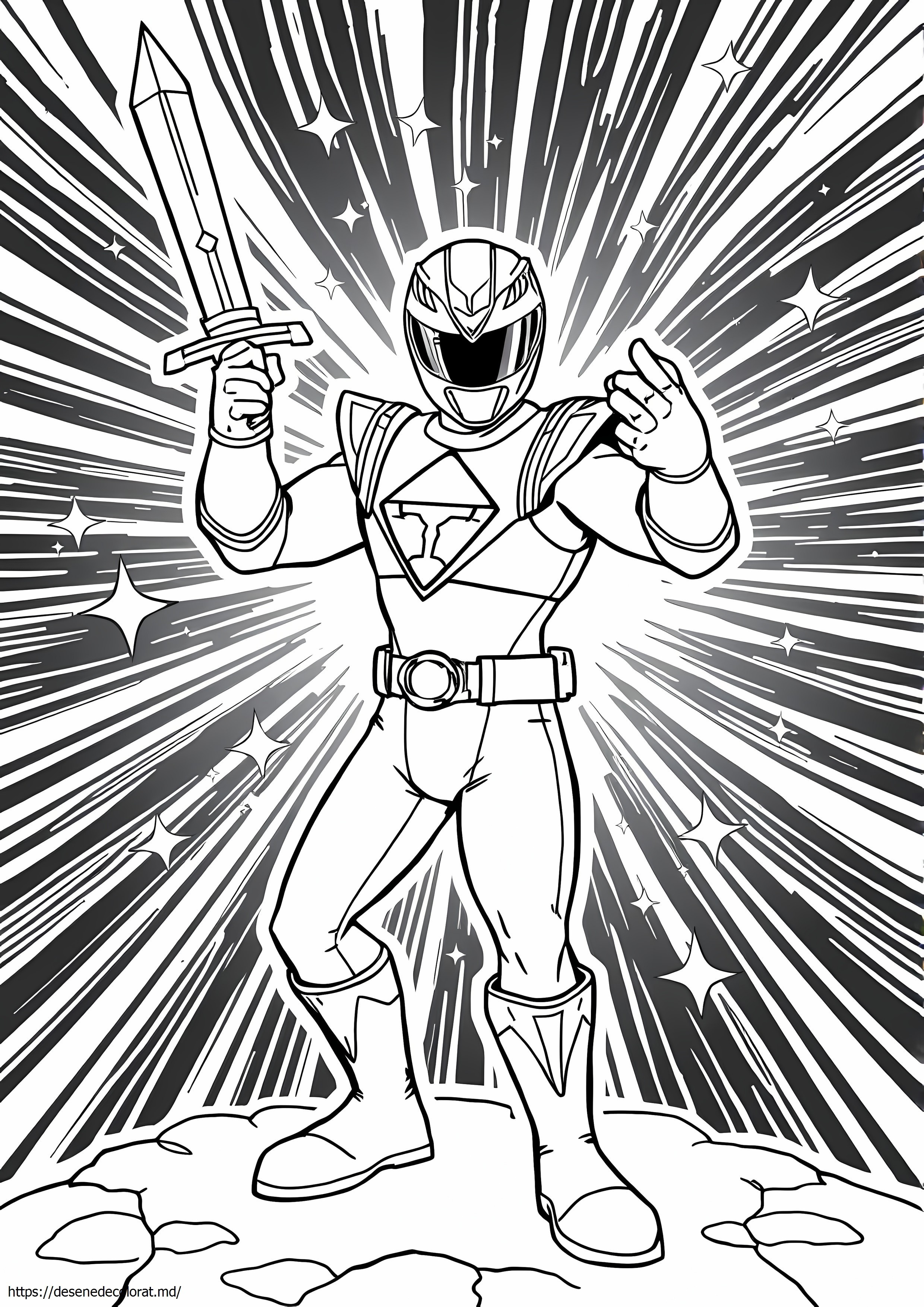 Ranger alb puternic morphin power rangers