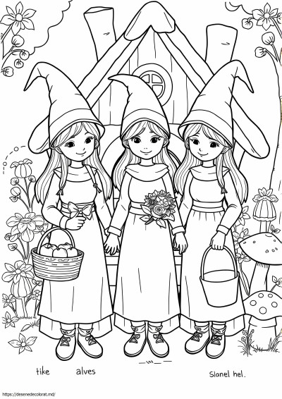 3 fete de la gnome singur