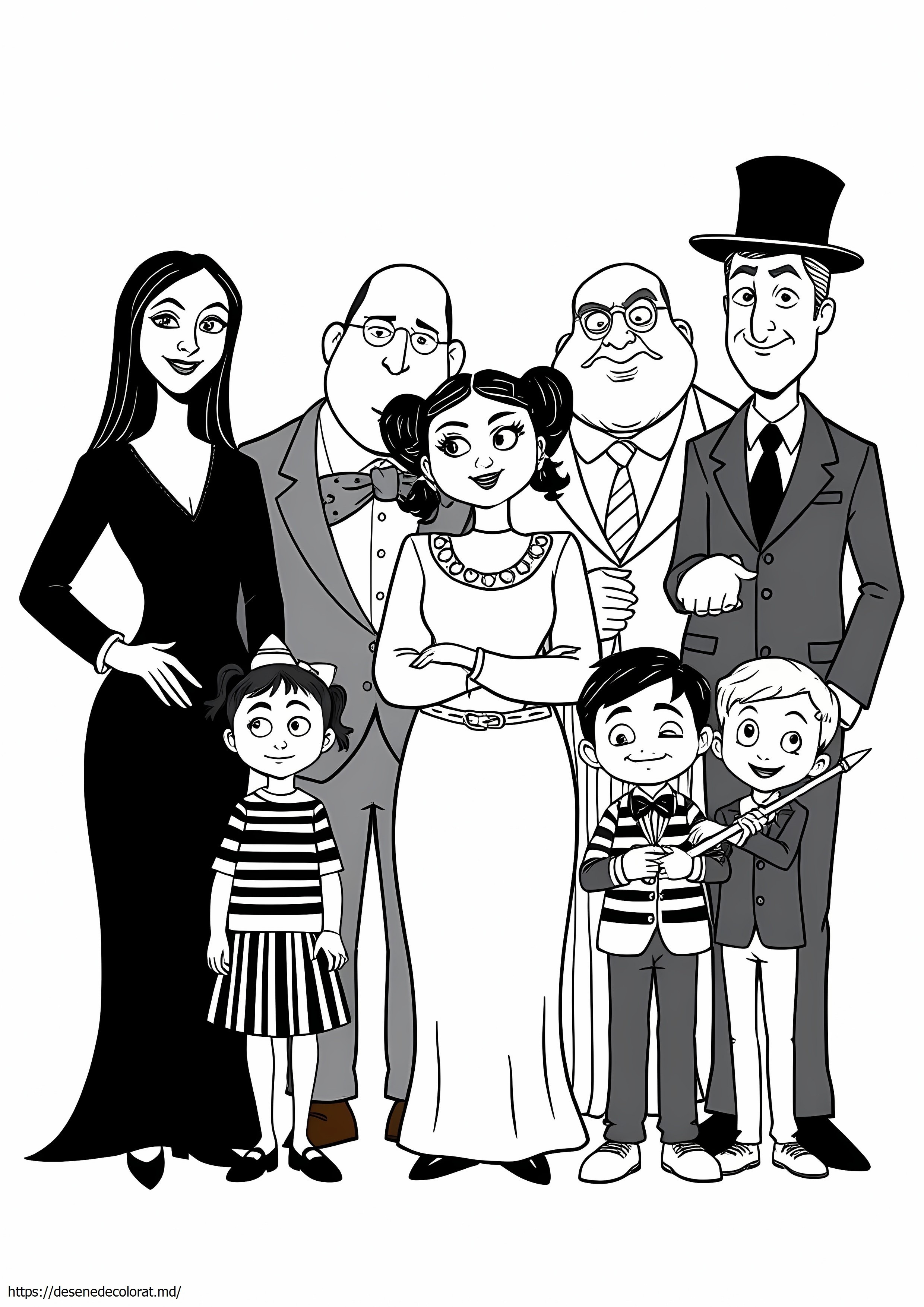 Personajele familiei addams