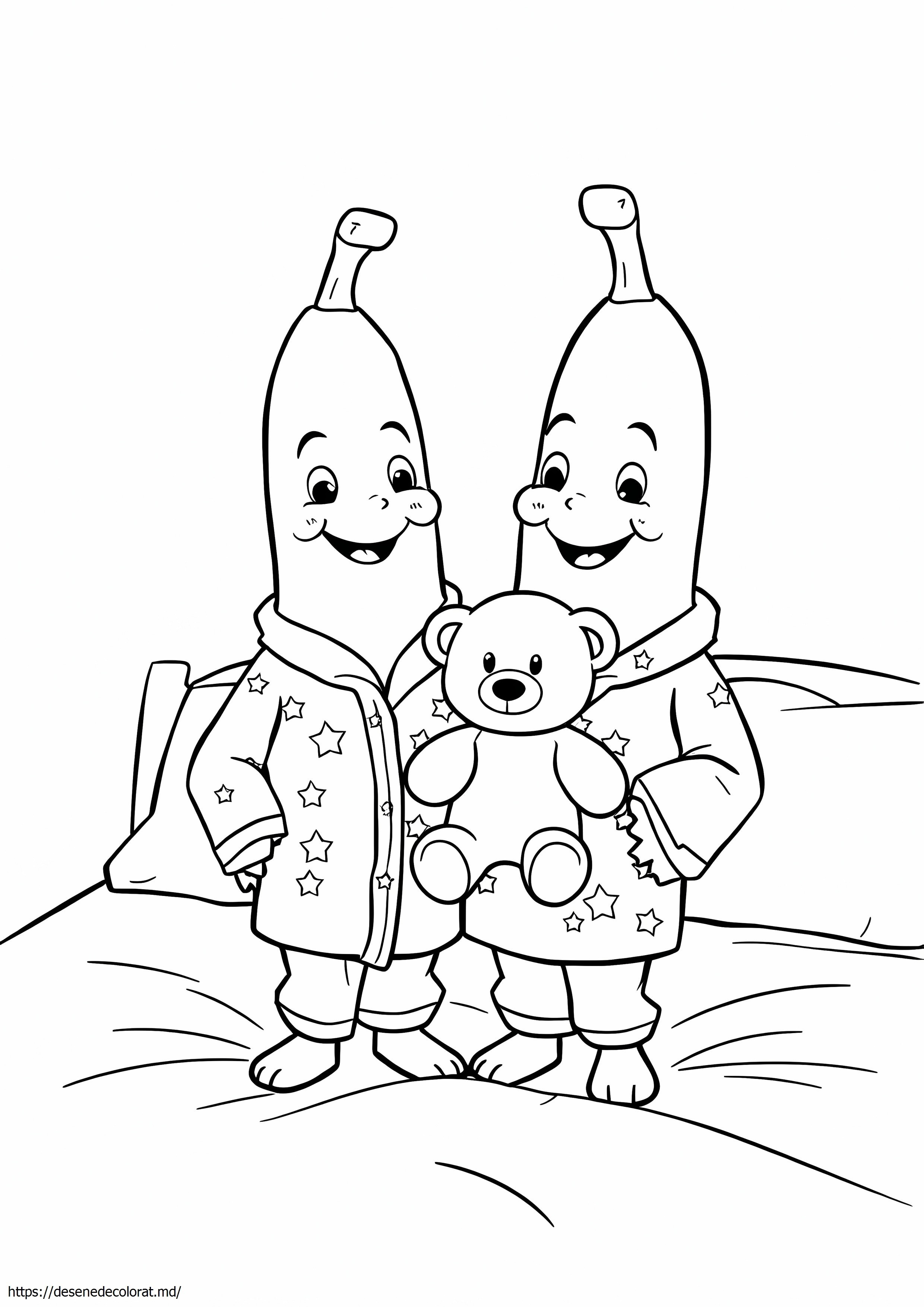 Banane în pijamale