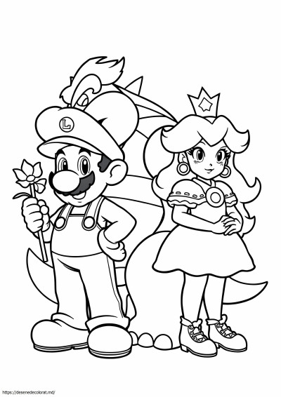 Bowser princess peach mario