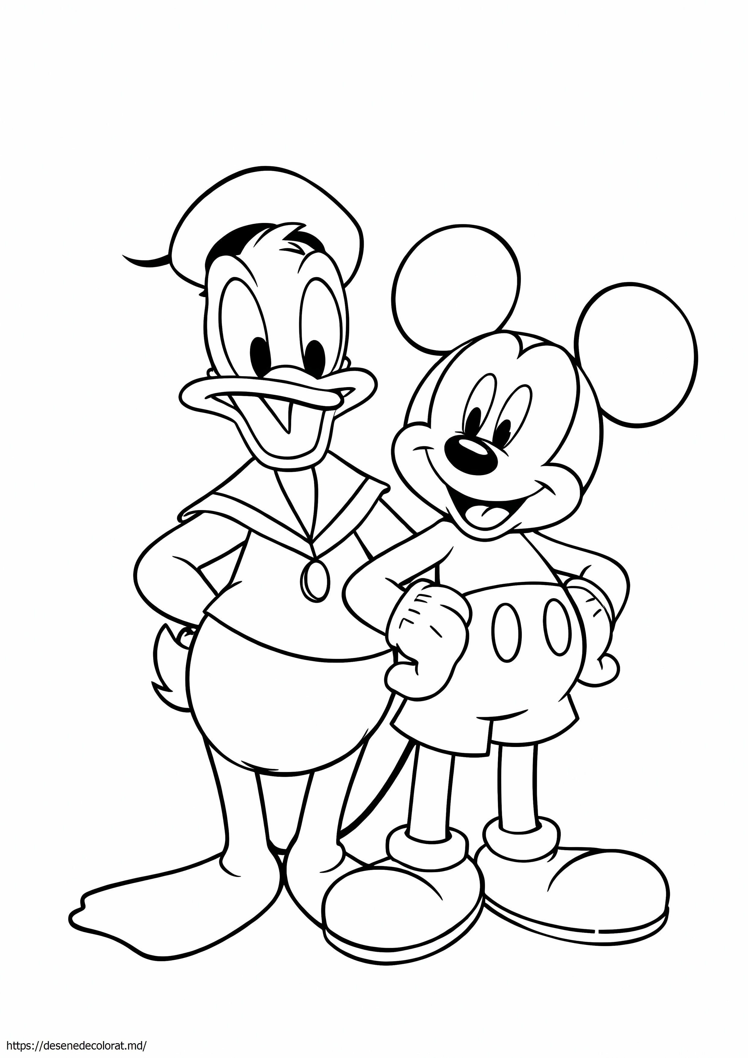 Rața Donald și mouse-ul mic