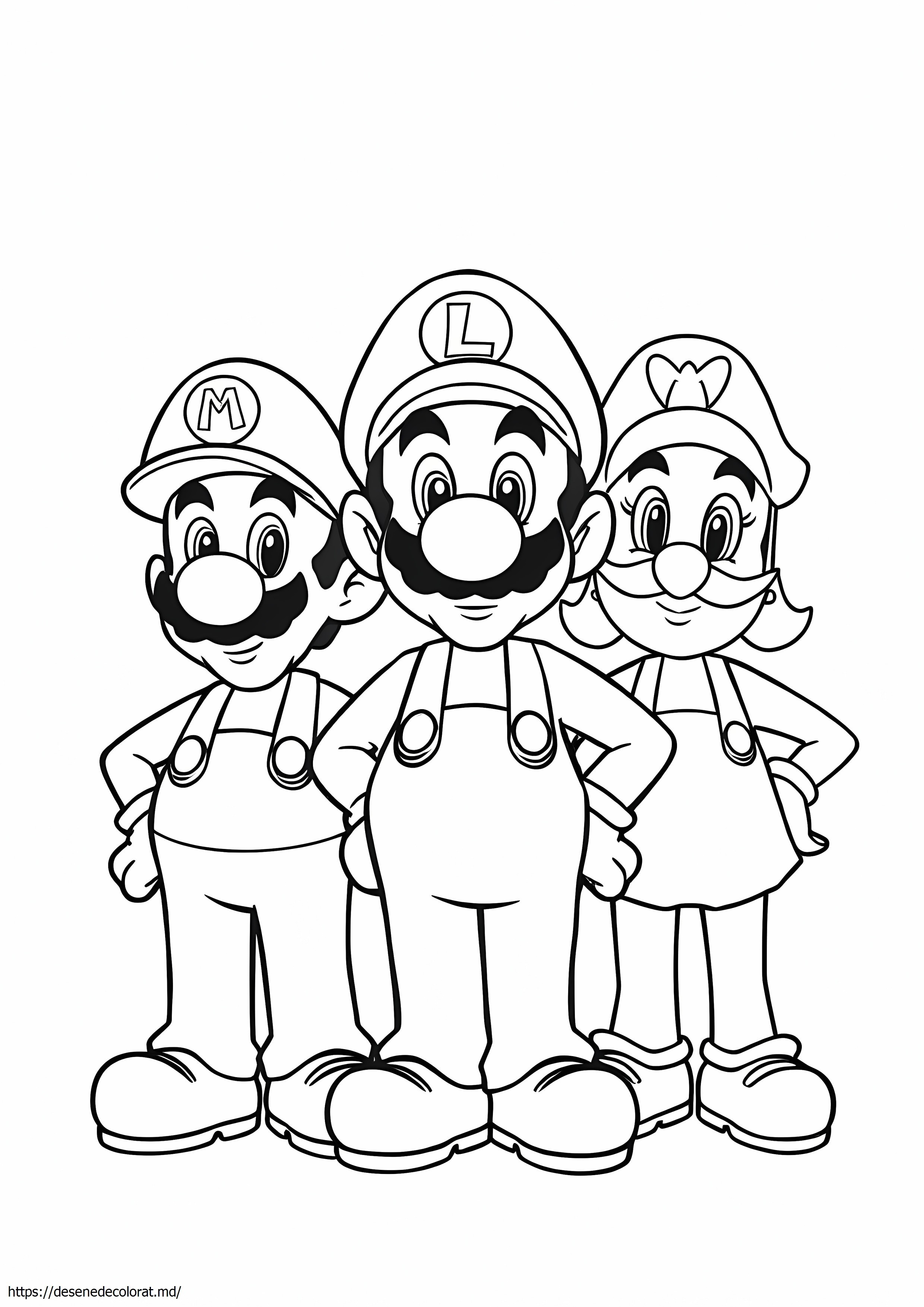 Mario luigi wario waluigi