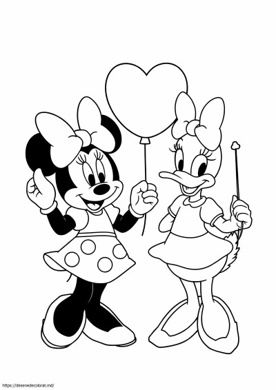 Minnie mouse și margaretă
