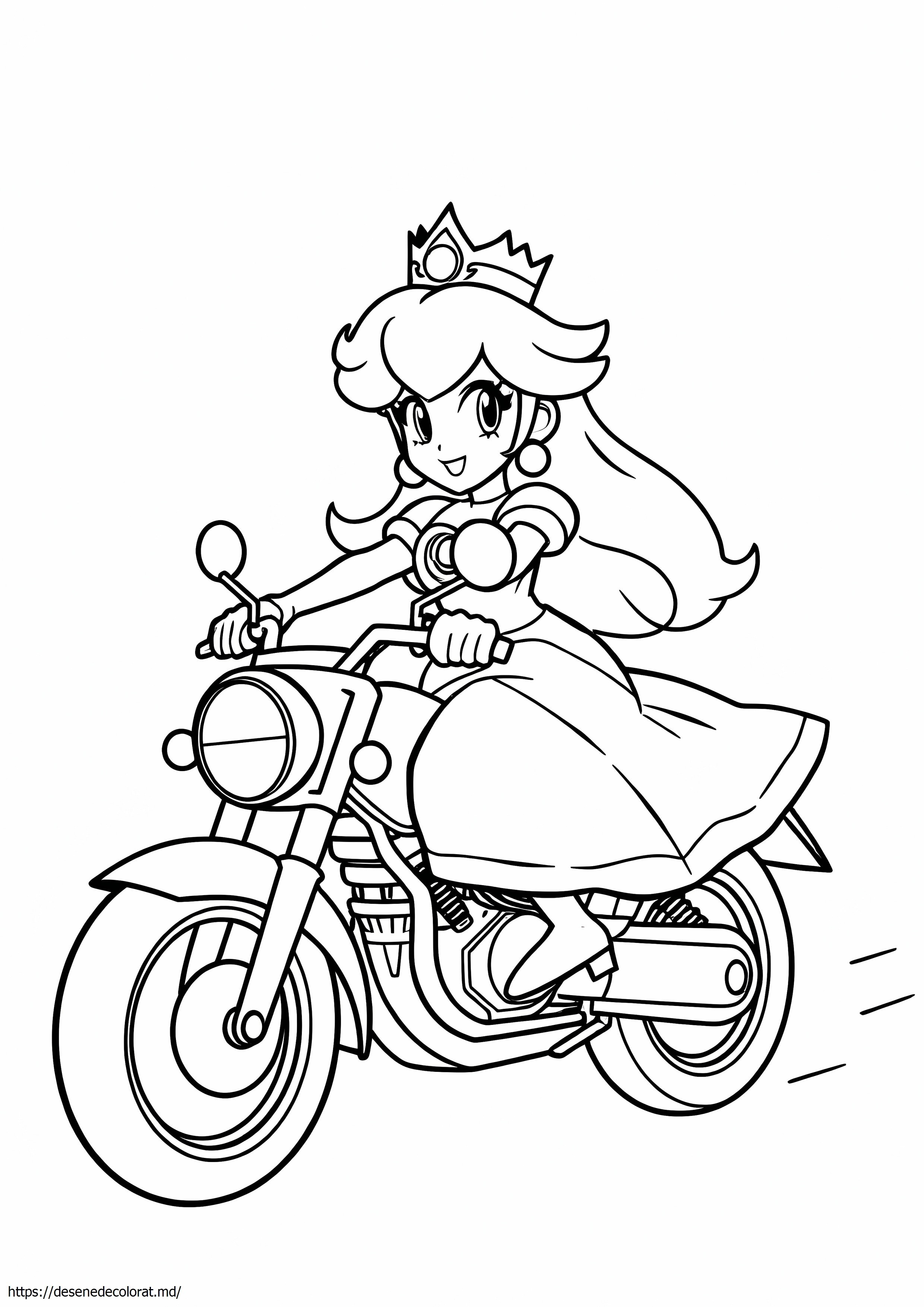 Motocicleta prințesă peach