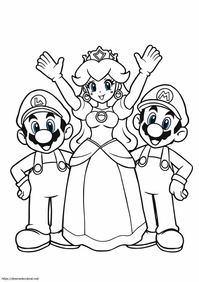 Prințesa peach mario și luigi