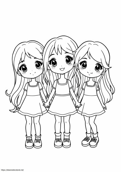 3 fete chibi