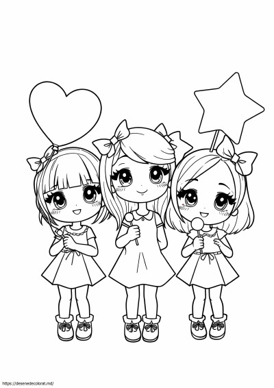 3 fete chibi cool