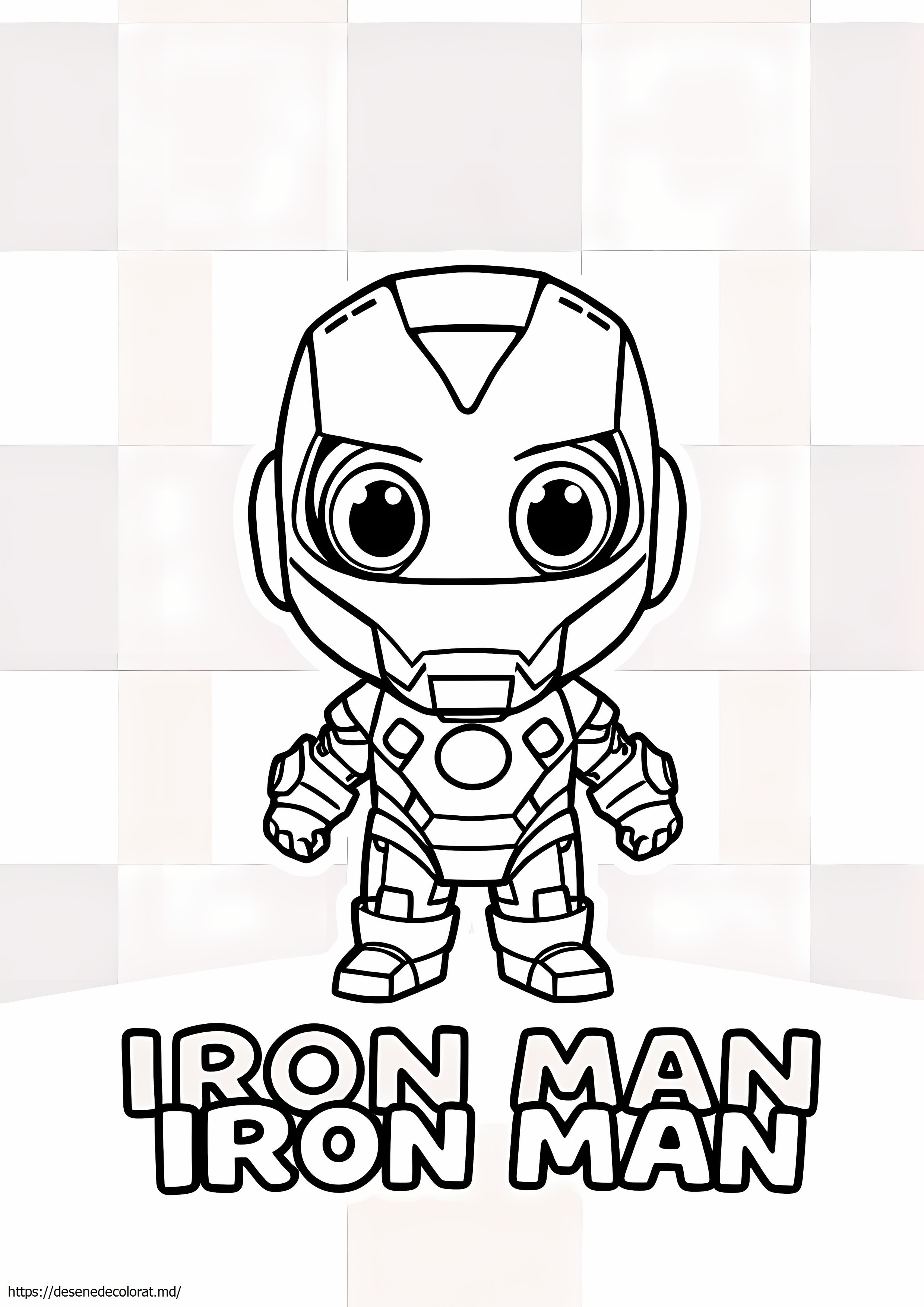 Chibi drăguț iron man