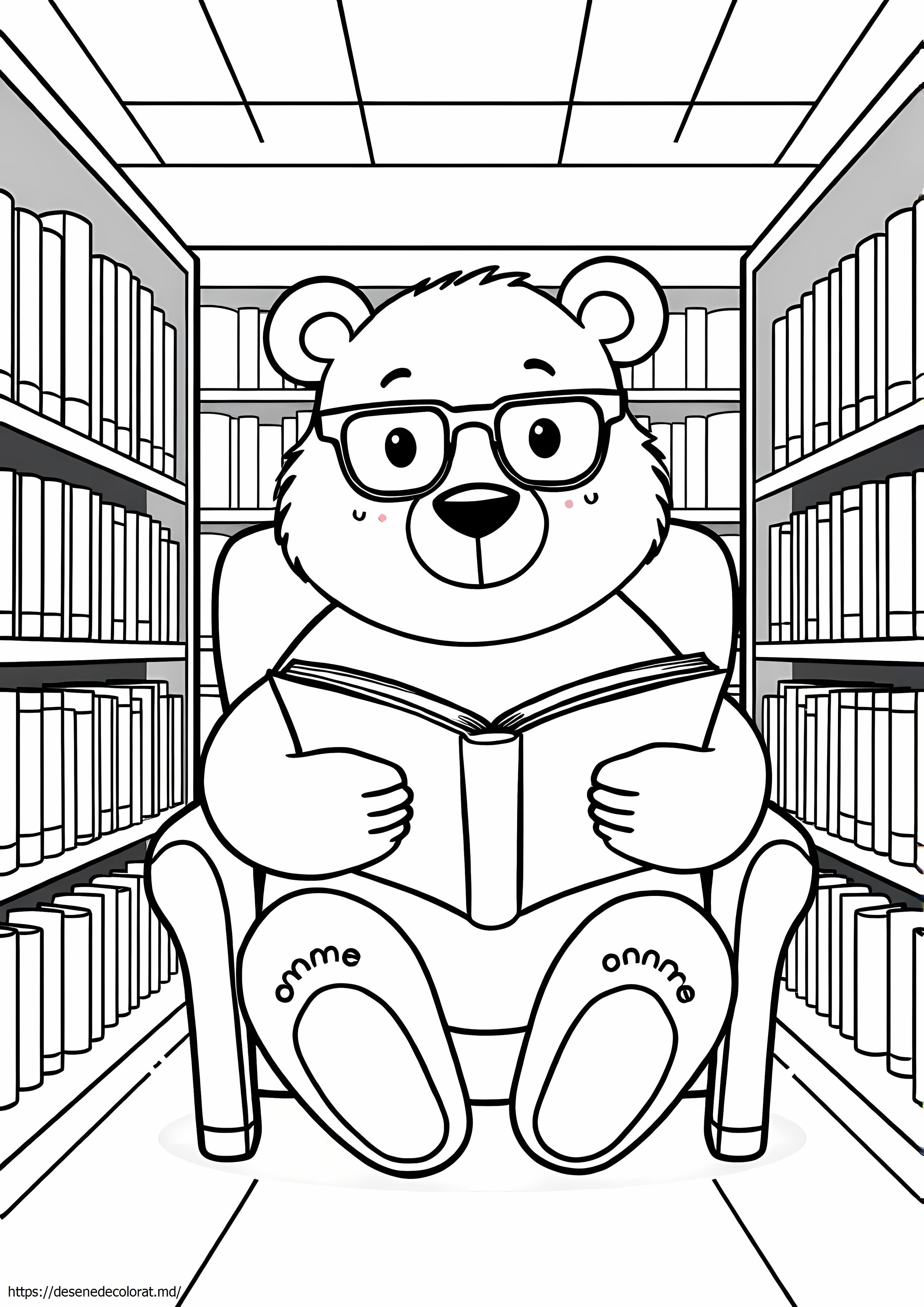 O carte de bibliotecă pentru urs