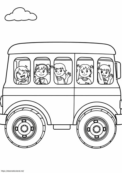 Roți cocomelon în autobuz
