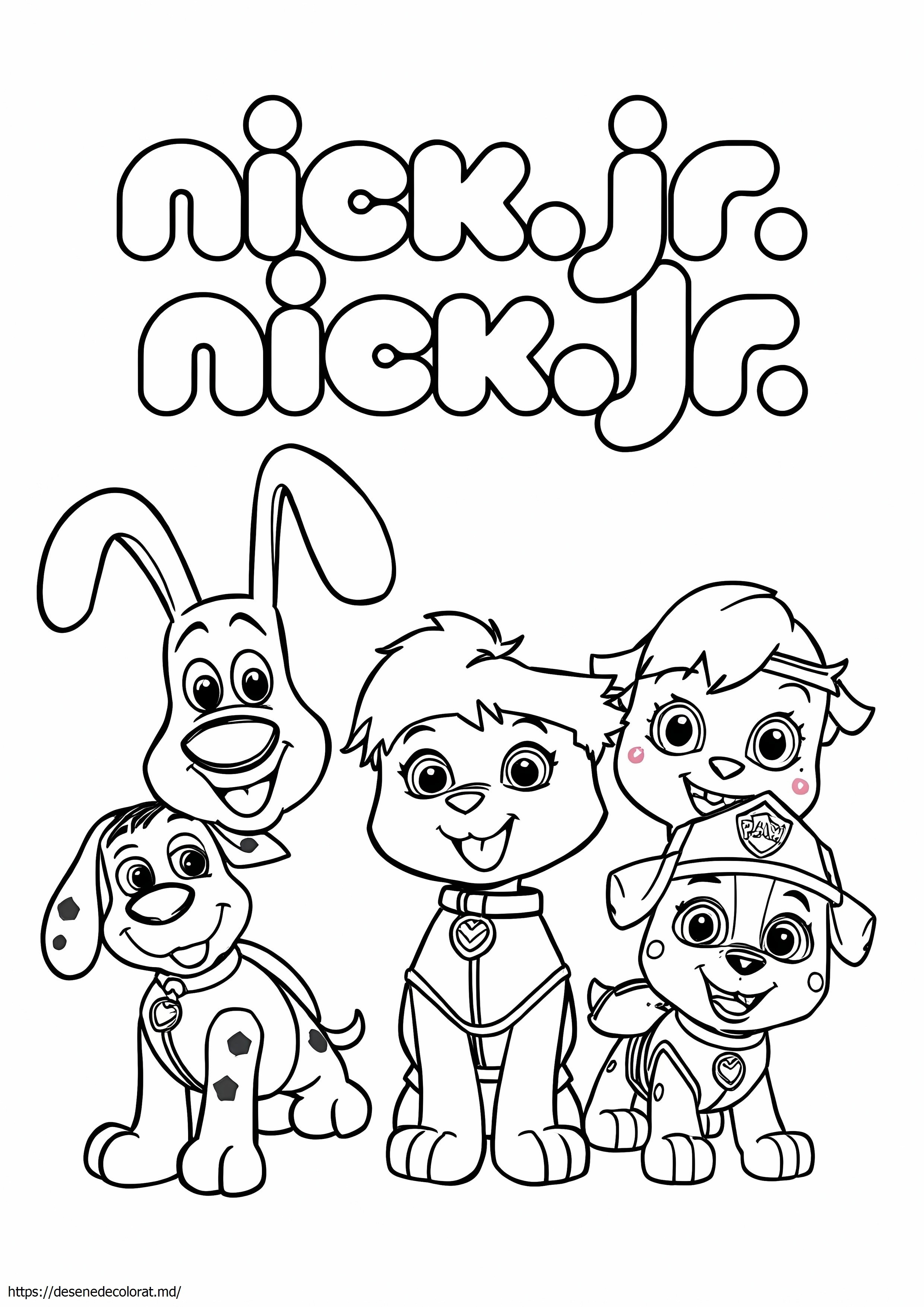 Carte de colorat nick jr