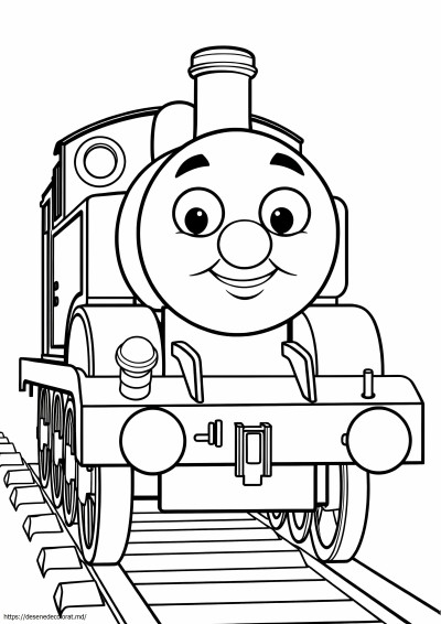 Pagina color Thomas de 4 ani