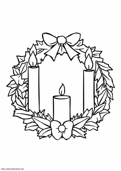 Coroană de lumânare de advent