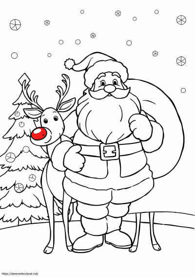 Moș Crăciun și Rudolph