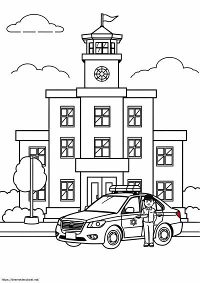 Clipart secție de poliție