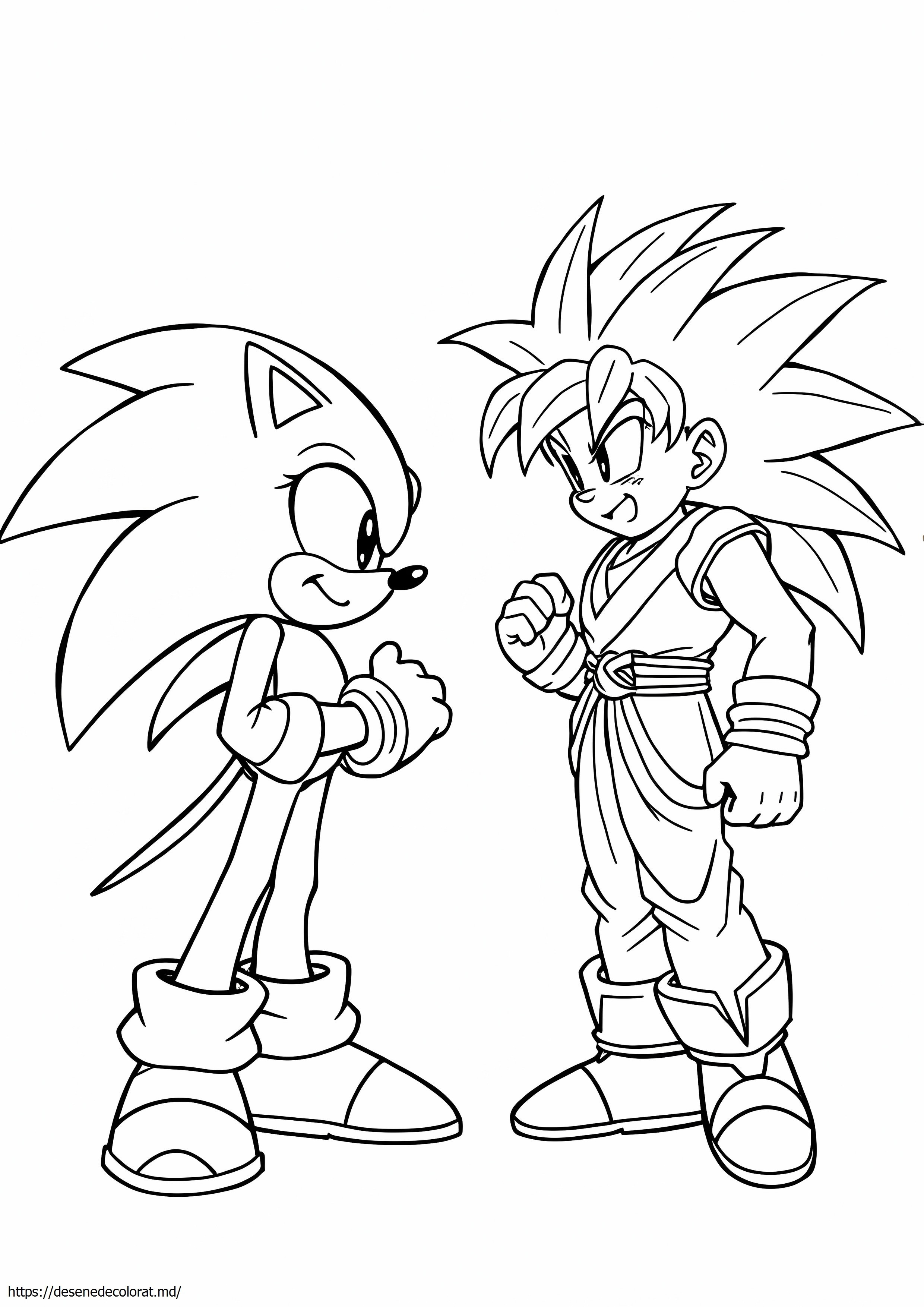 Sonic vs goku