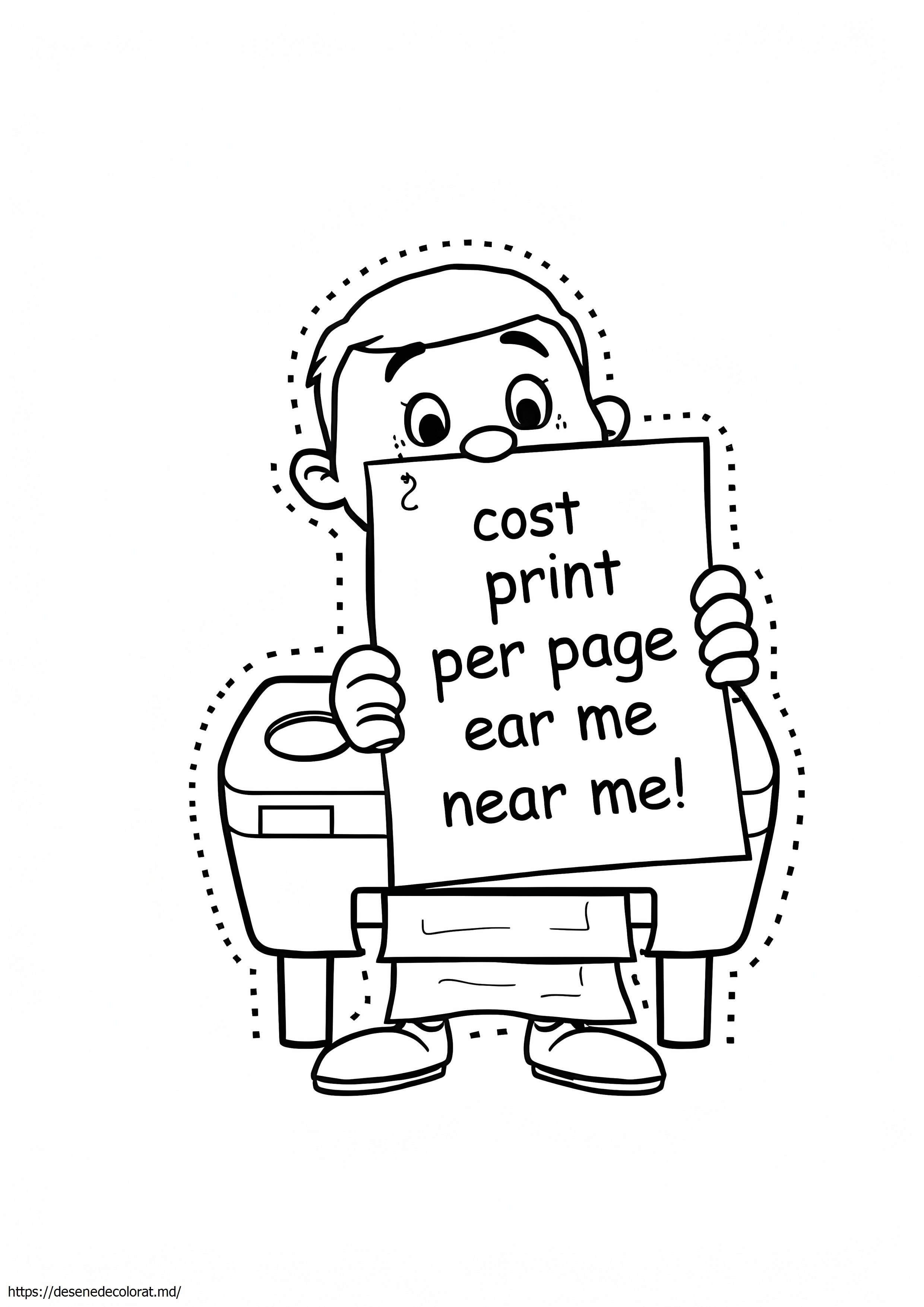 Cost de imprimare color pe pagină lângă mine