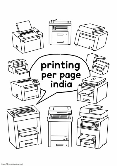Cost de imprimare color pe pagină India