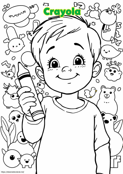 Pagini de colorat crayola