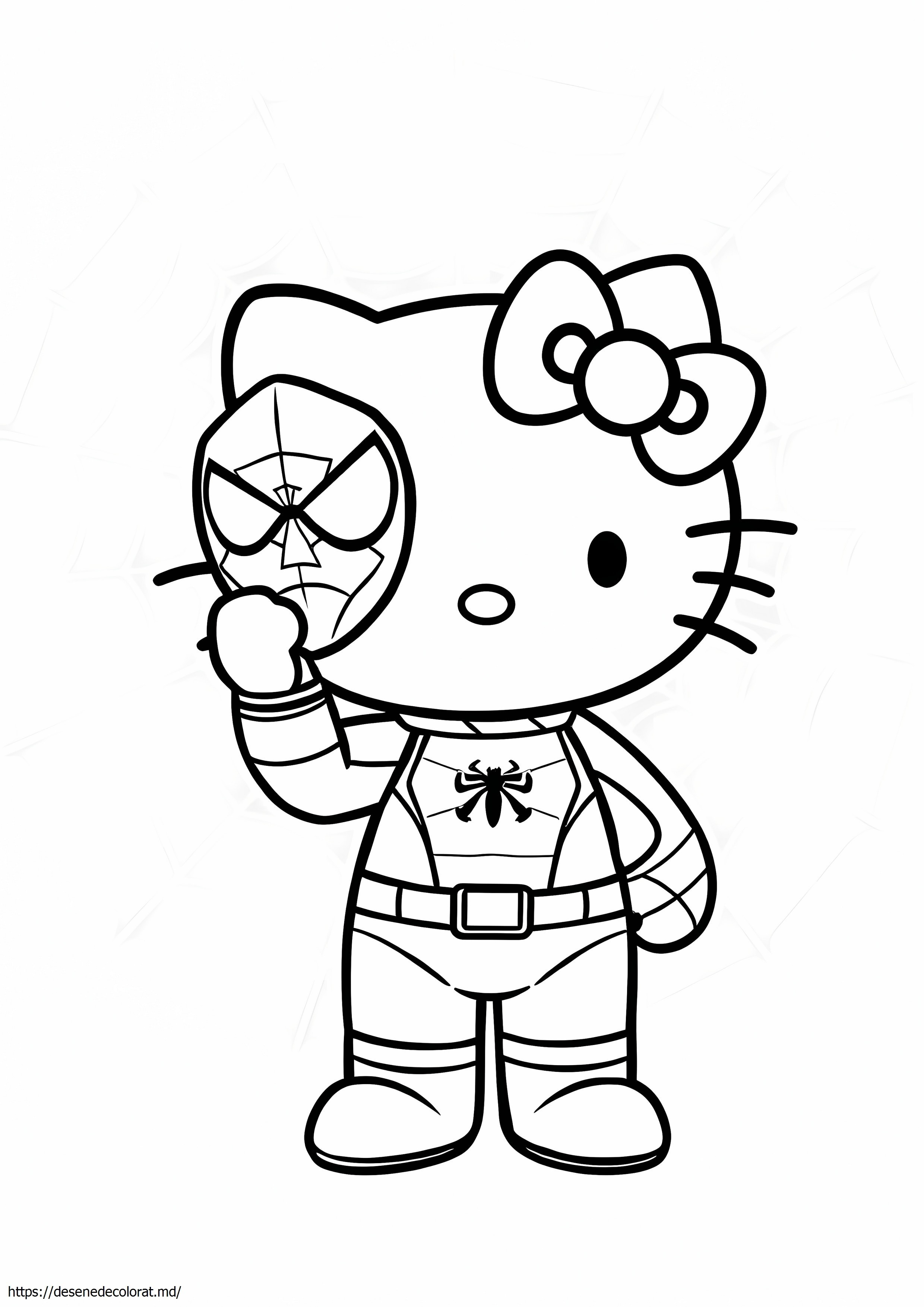 Hello kitty spider man