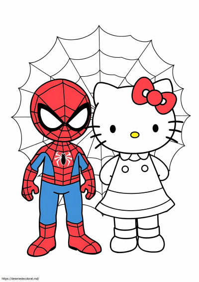 Om păianjen și hello kitty