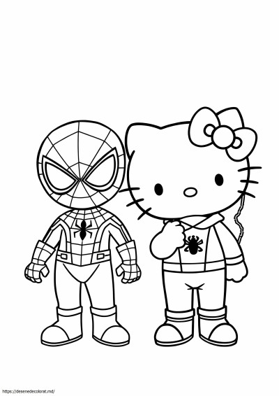 Hello Kitty și Spider Man