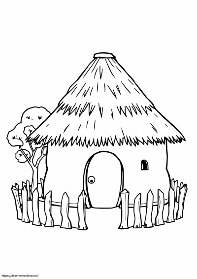 Colibă africană