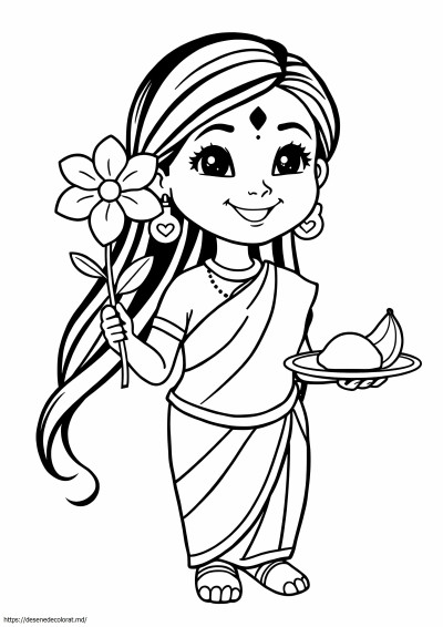 Fata indiană sari