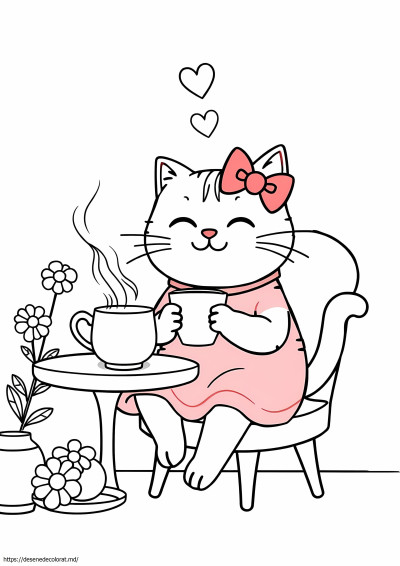 Cat pusheen ușor drăguț pisică