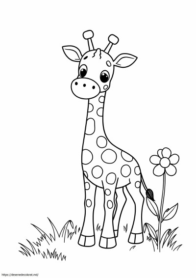 Drăguță girafă ușoară